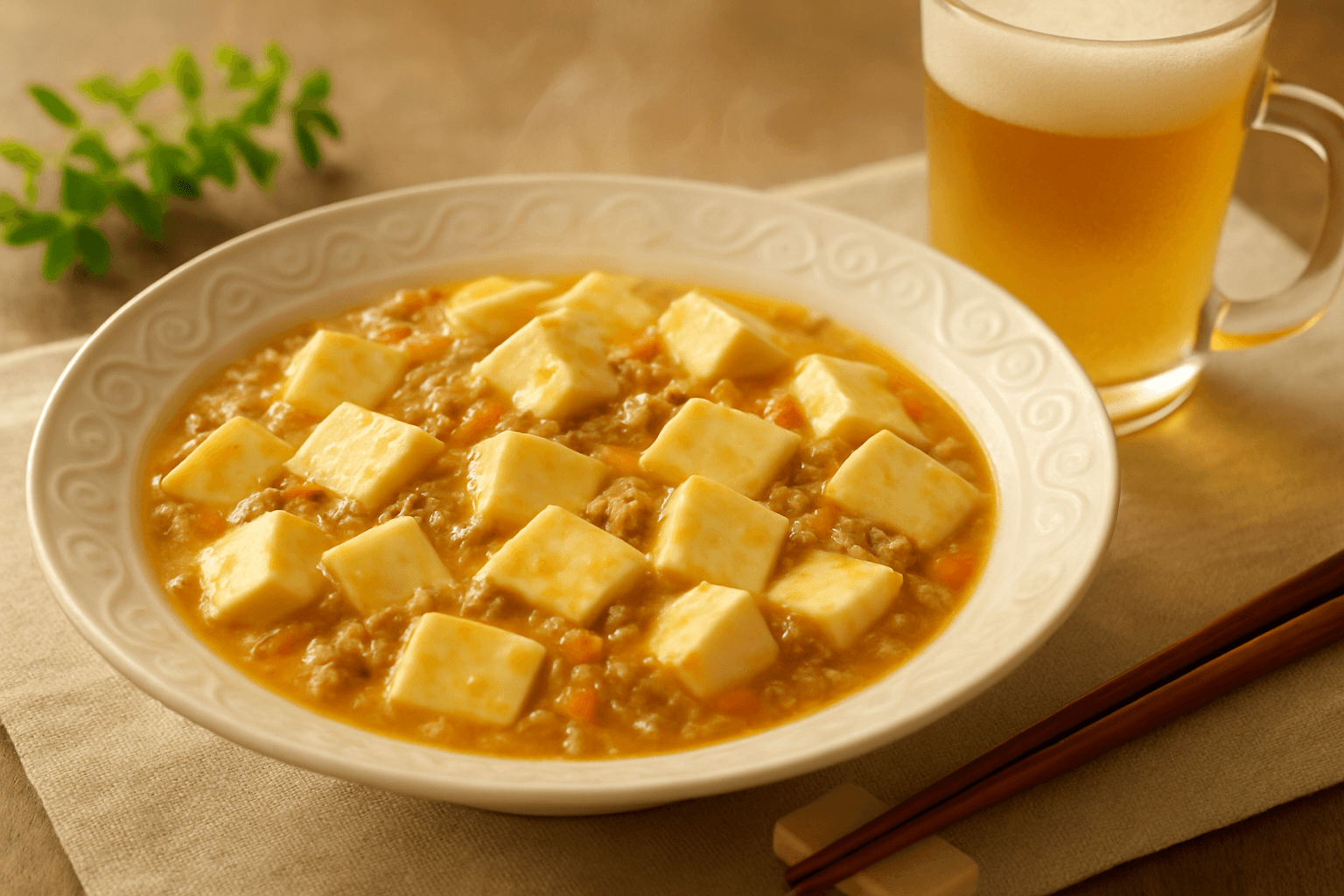 麻婆豆腐の完成写真