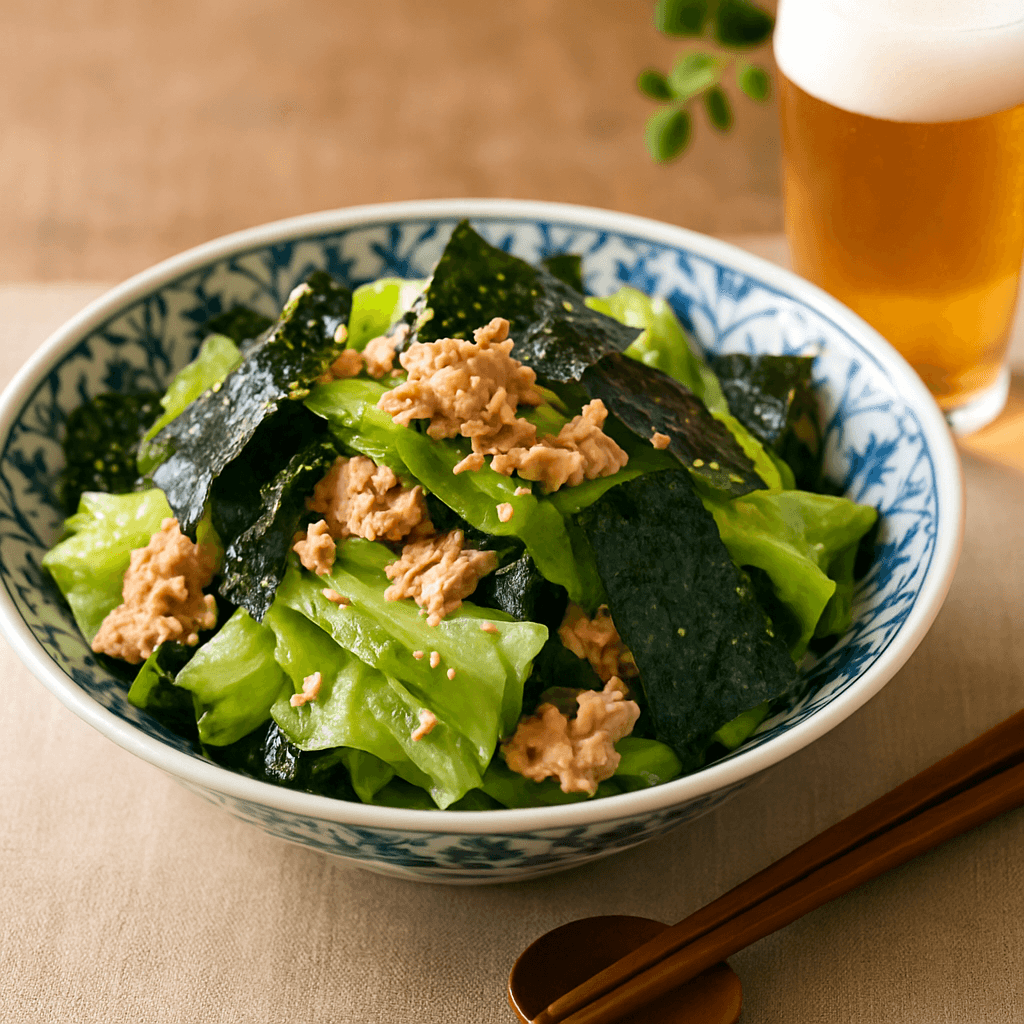 Tuna Lettuce Salad finished dish