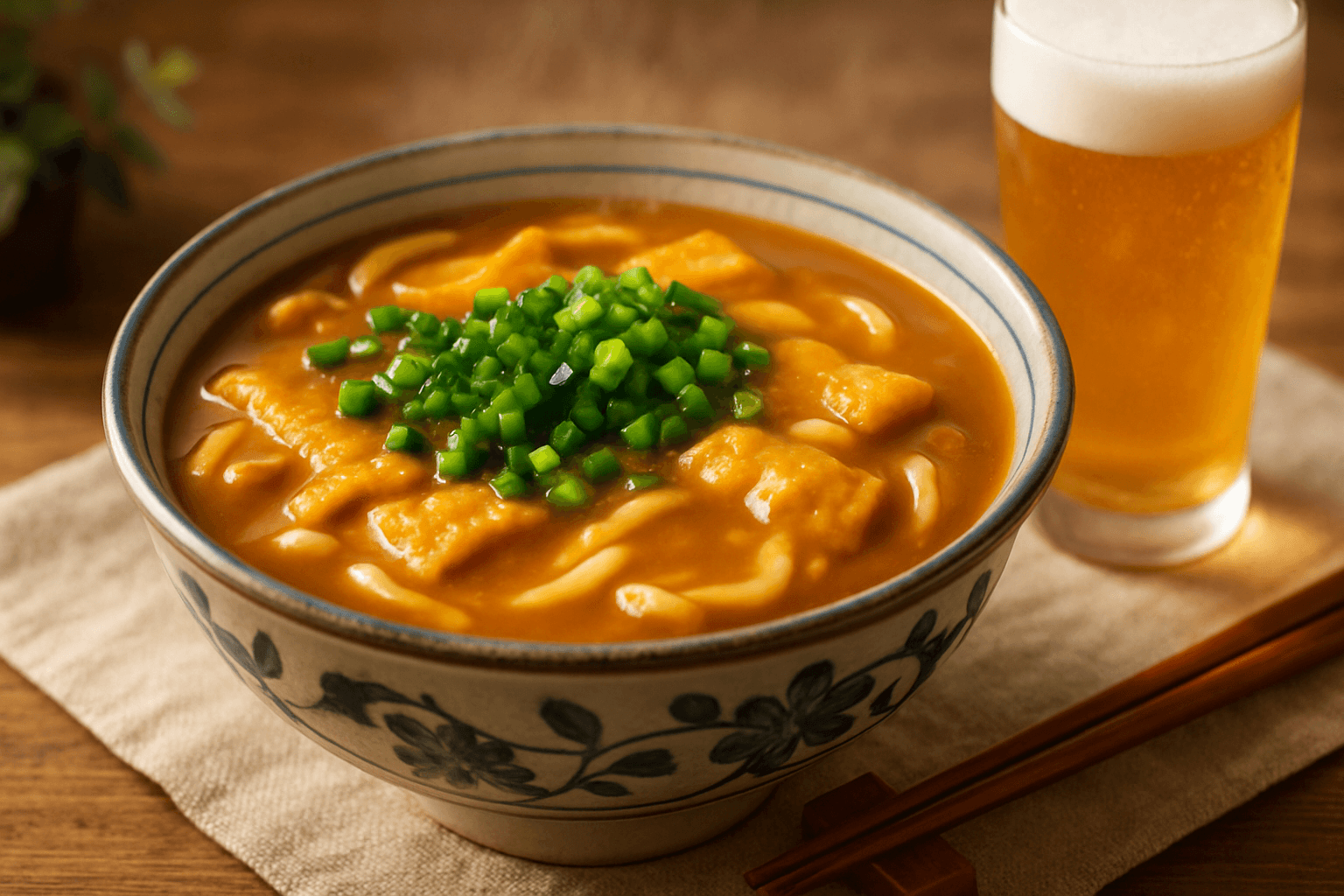 カレーうどんの完成写真