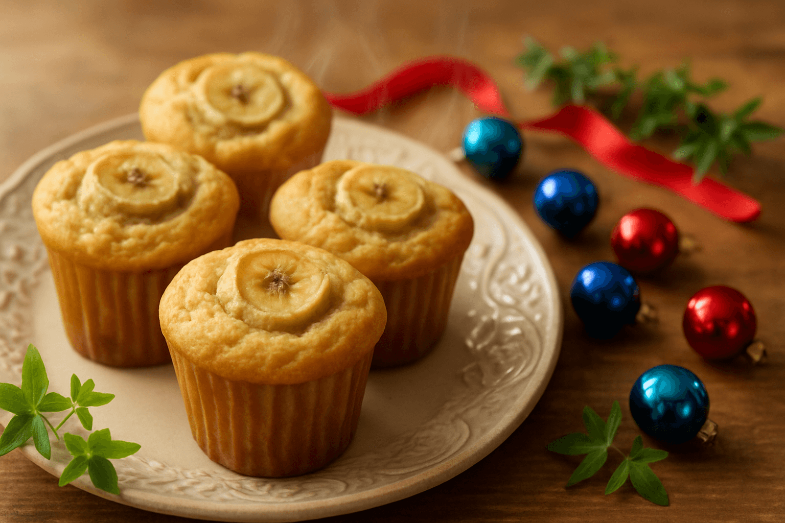 Banana Muffin finished dish