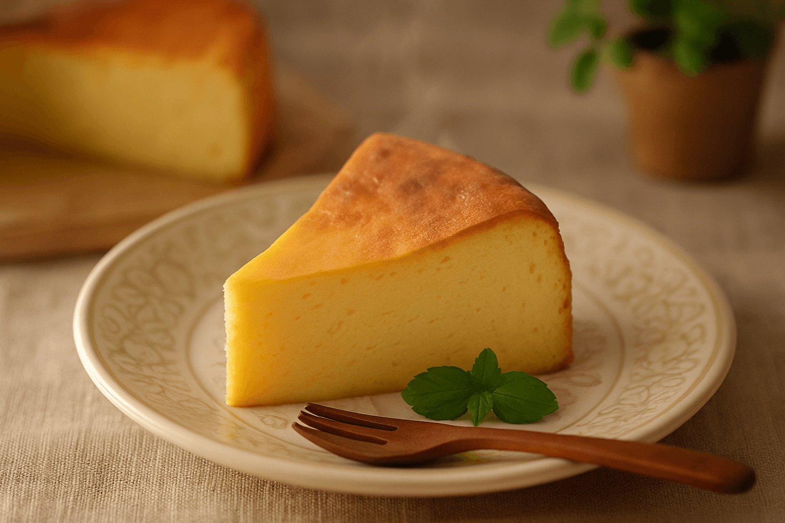 さつまいものクリームチーズケーキの完成写真