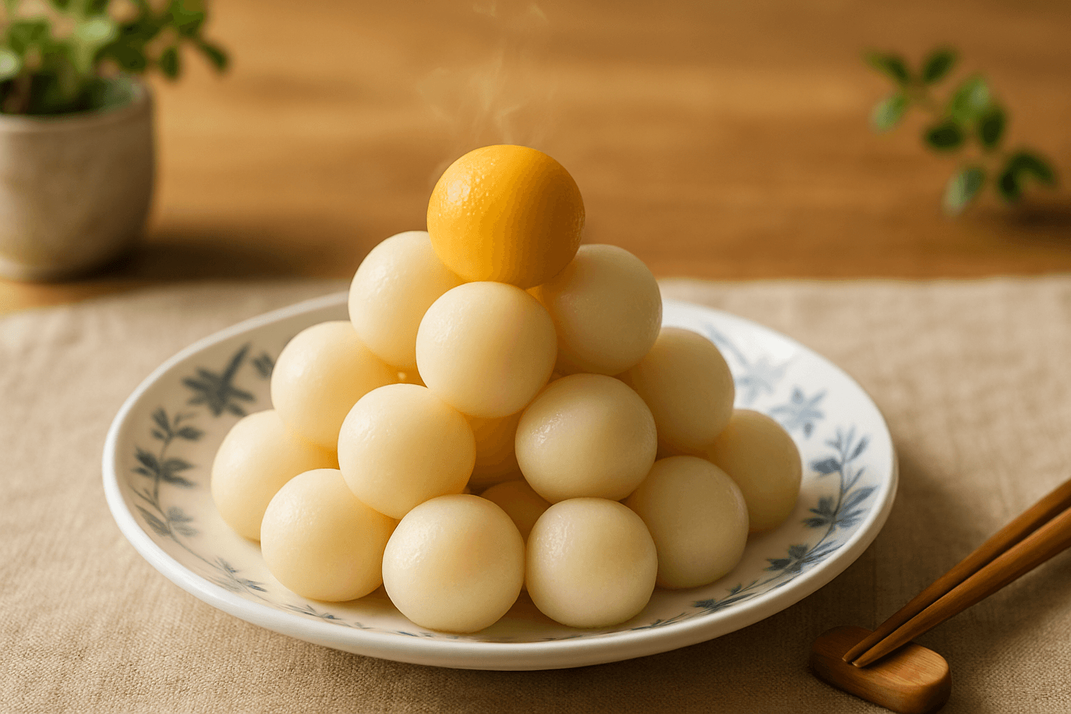 お月見だんごの完成写真