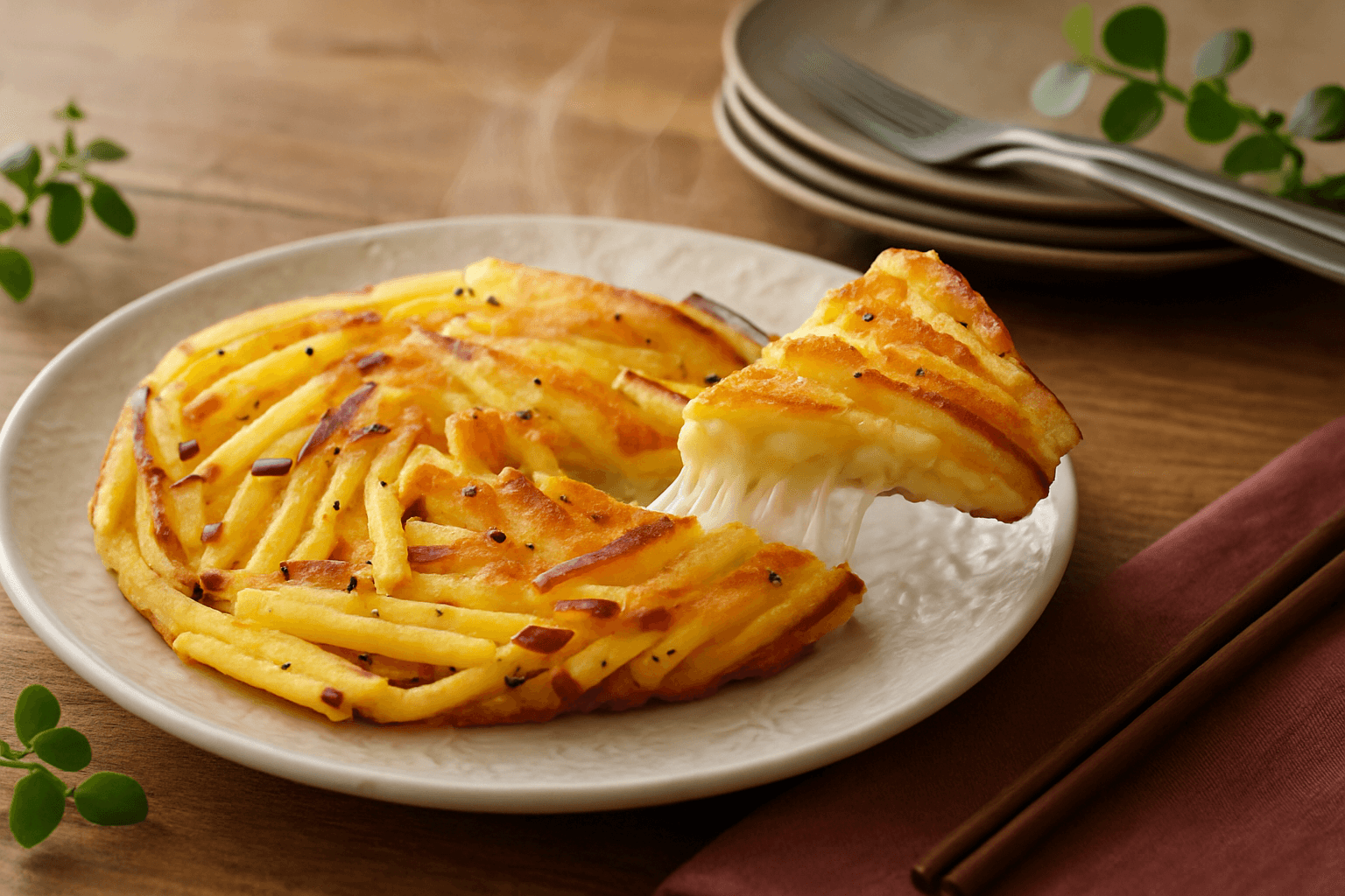 Sweet Potato Galette finished dish