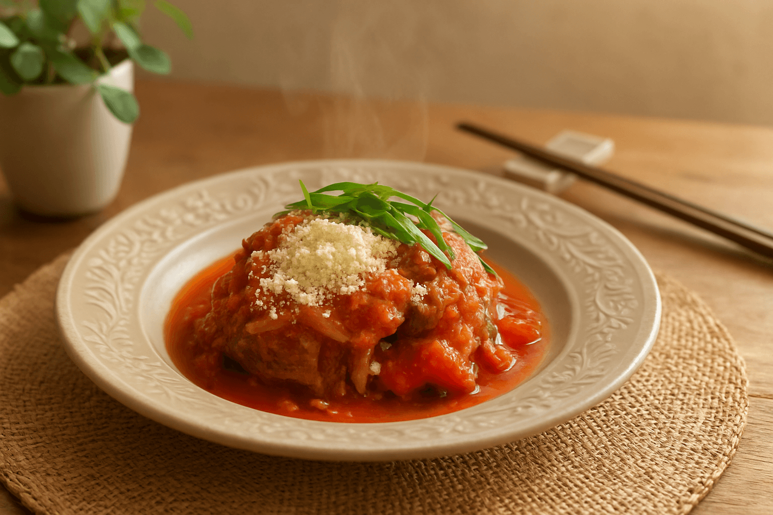 さば缶のトマト煮の完成写真