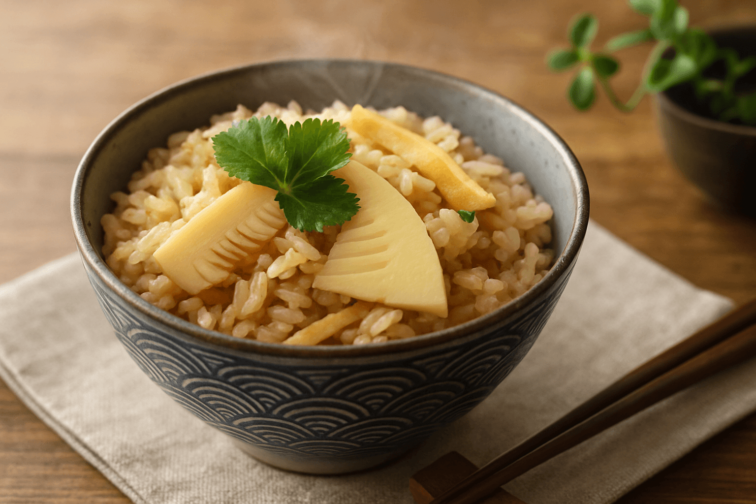 たけのこご飯の完成写真