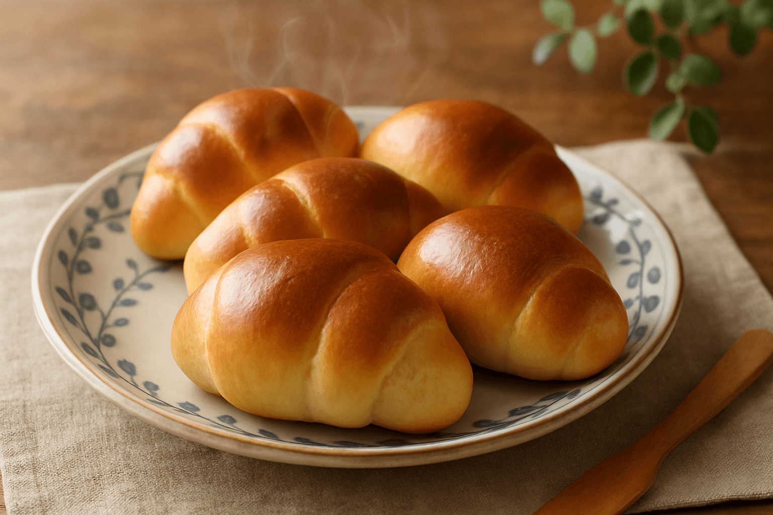 バターロールパンの完成写真