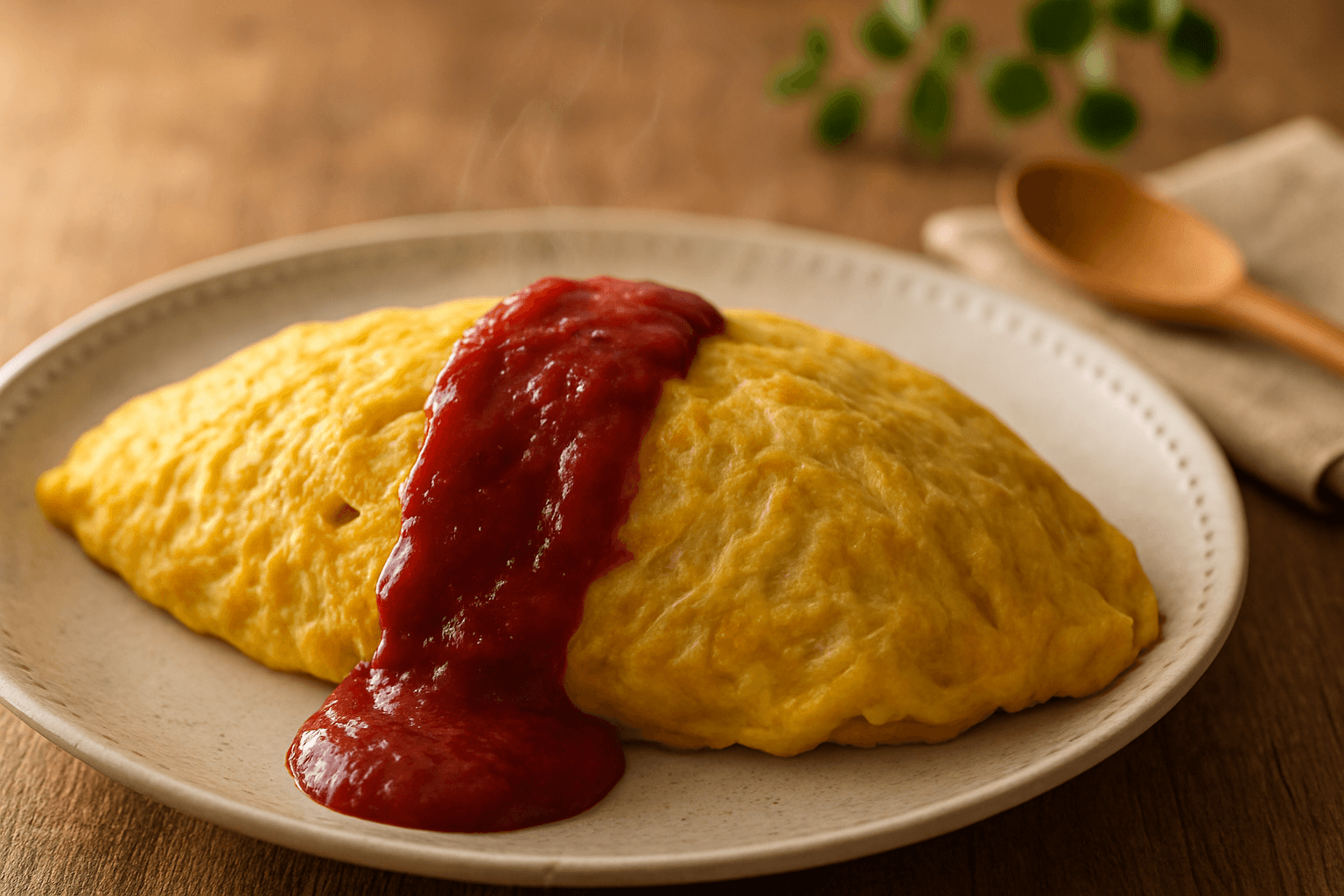 オムライスの完成写真