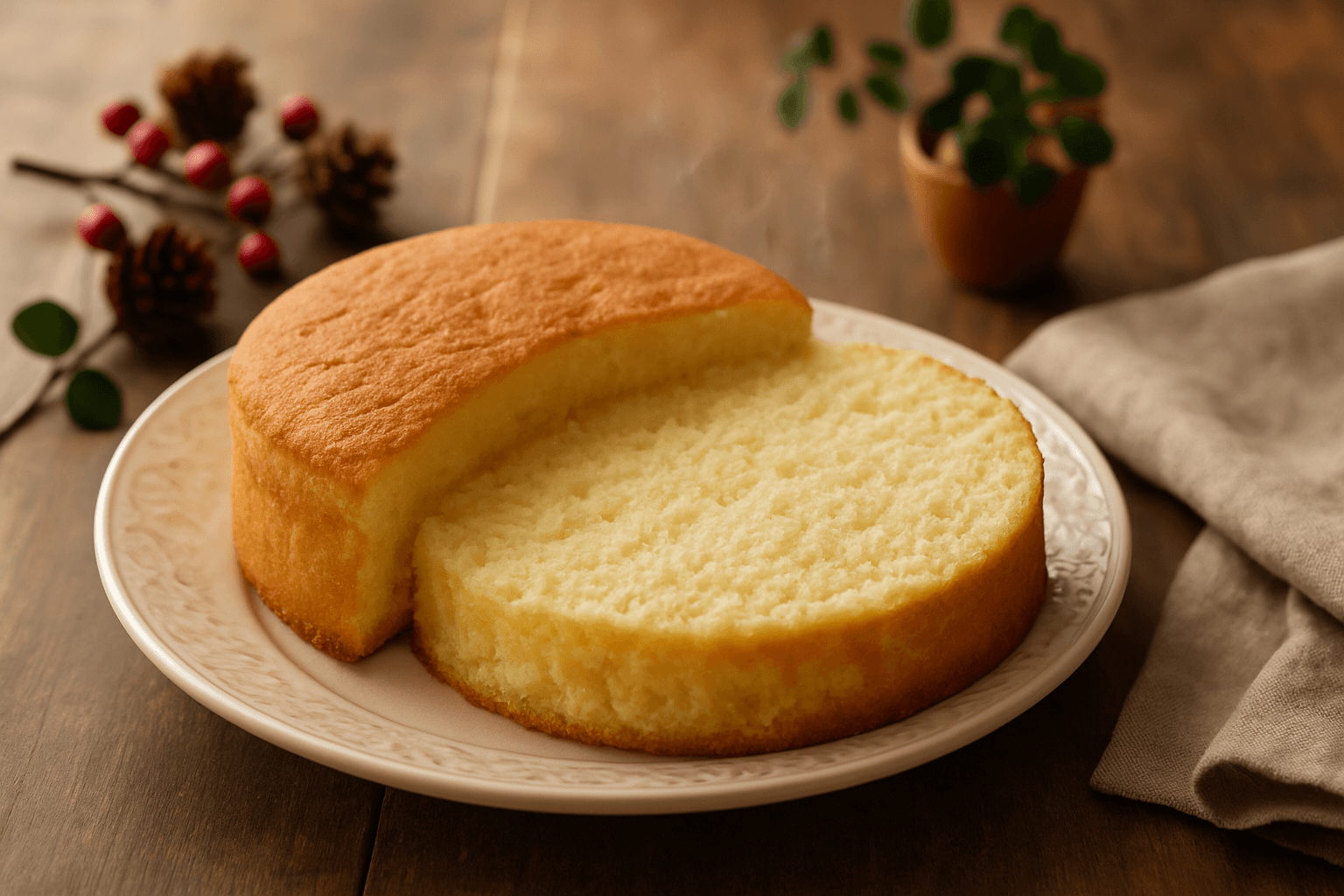 ジェノワーズの完成写真