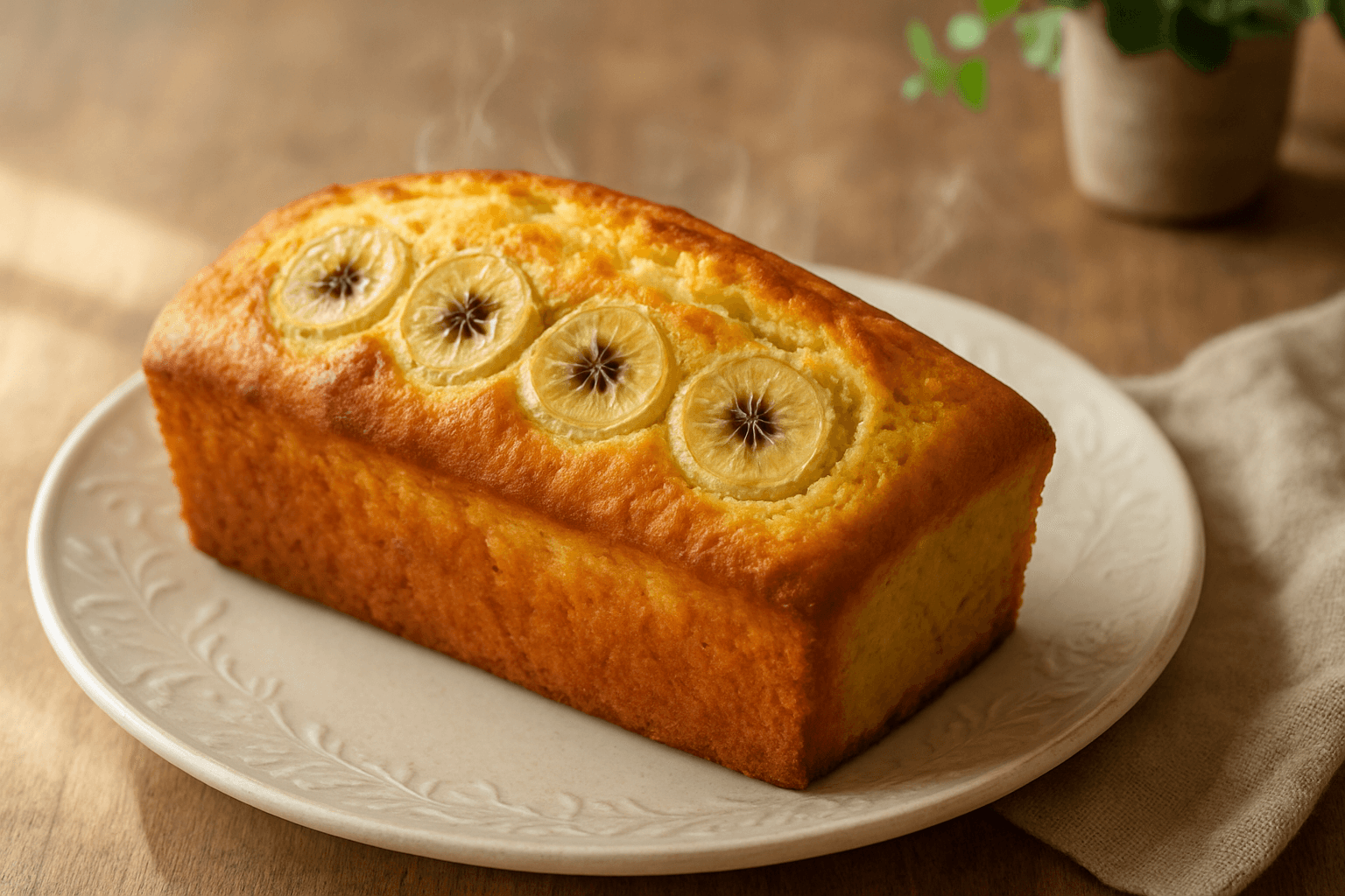 バナナパウンドケーキの完成写真