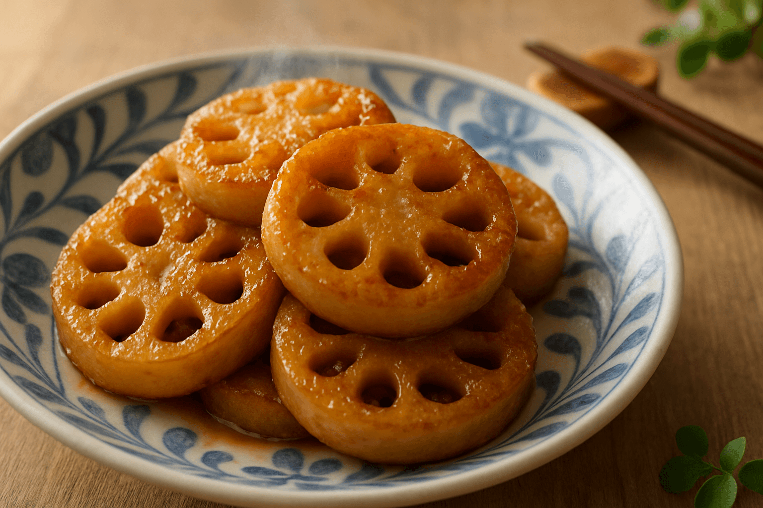 Lotus Root Nanban Pickle finished dish