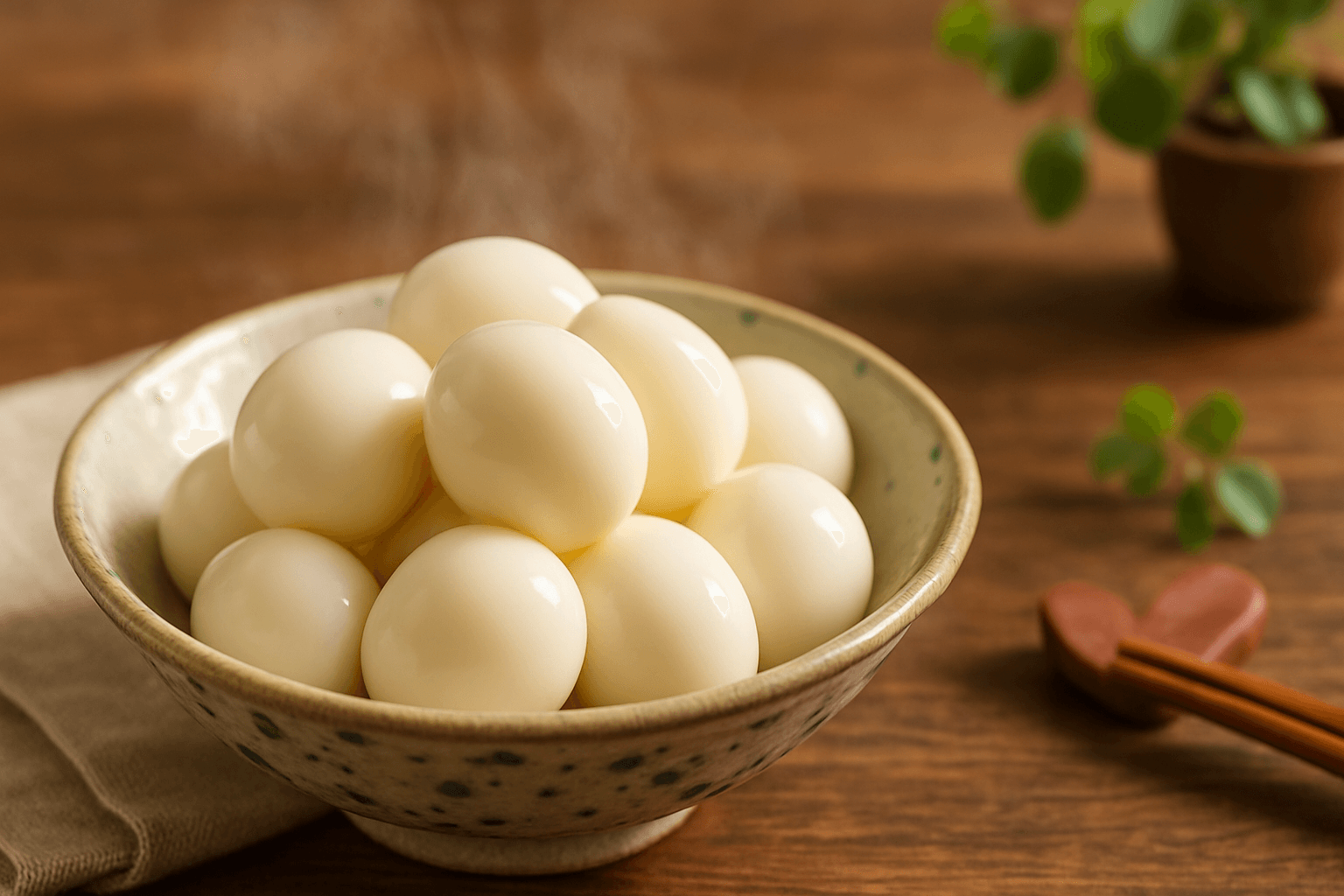 うずらの卵の茹で方の完成写真