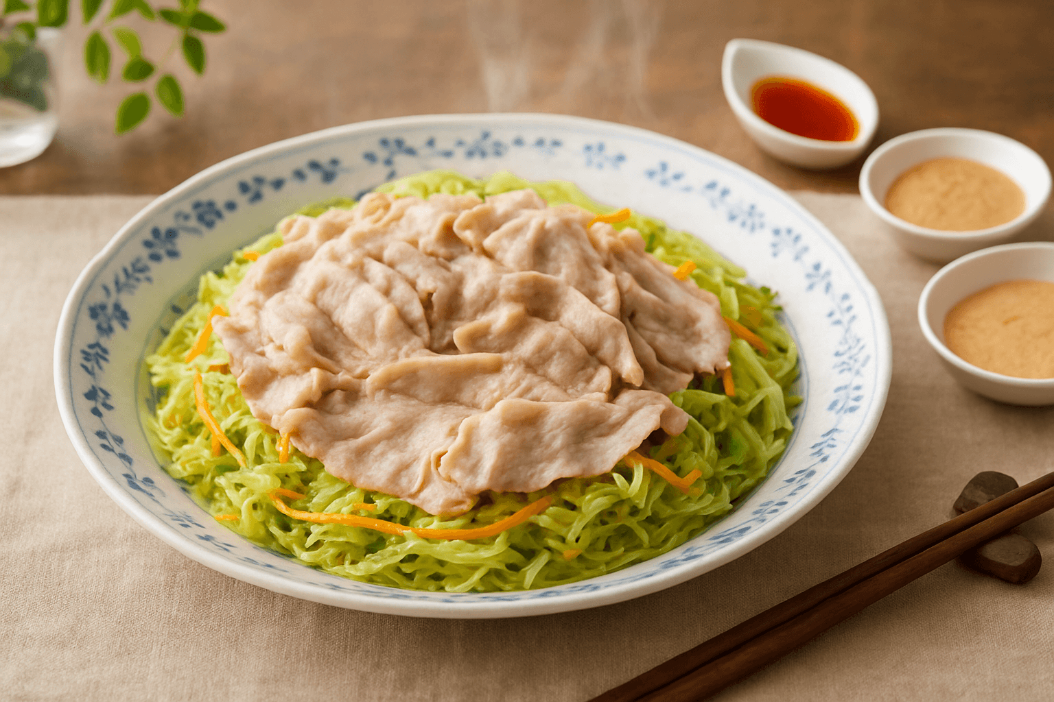 豚肉と野菜の蒸し焼きの完成写真