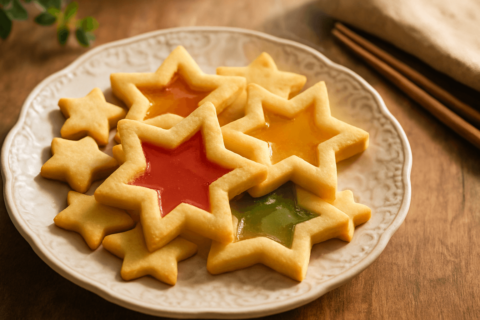 ステンドグラスクッキーの完成写真