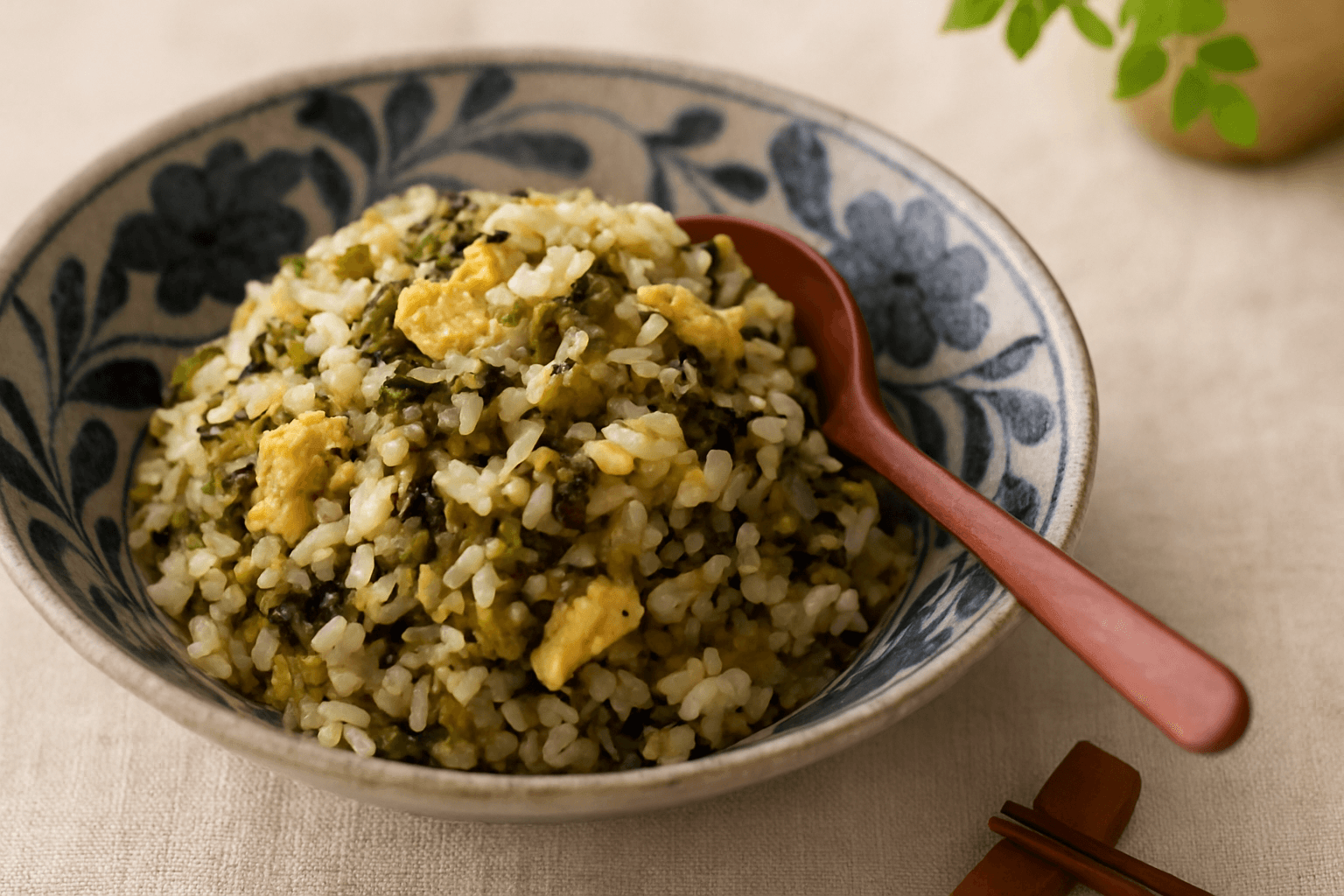 高菜チャーハンの完成写真