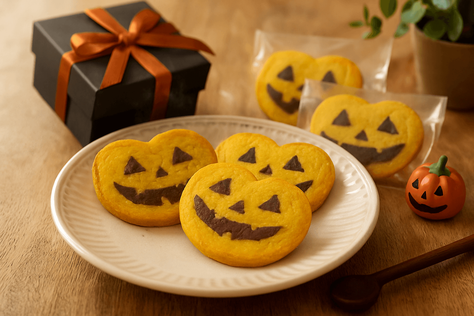 かぼちゃクッキーの完成写真