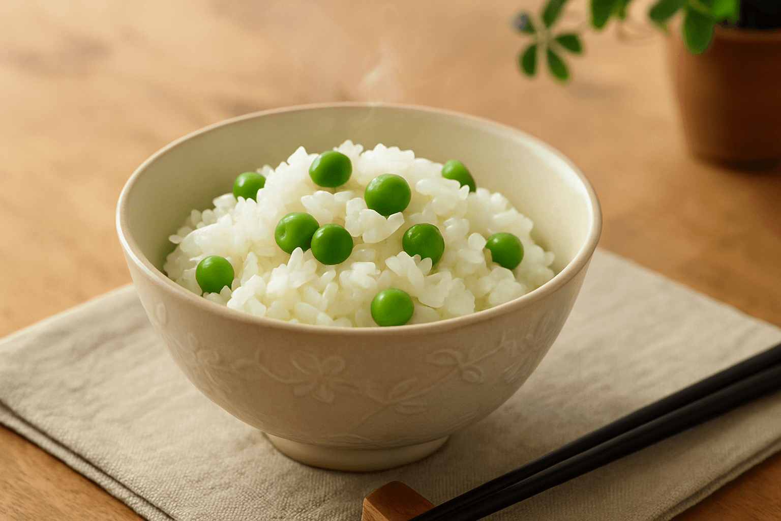 豆ご飯の完成写真