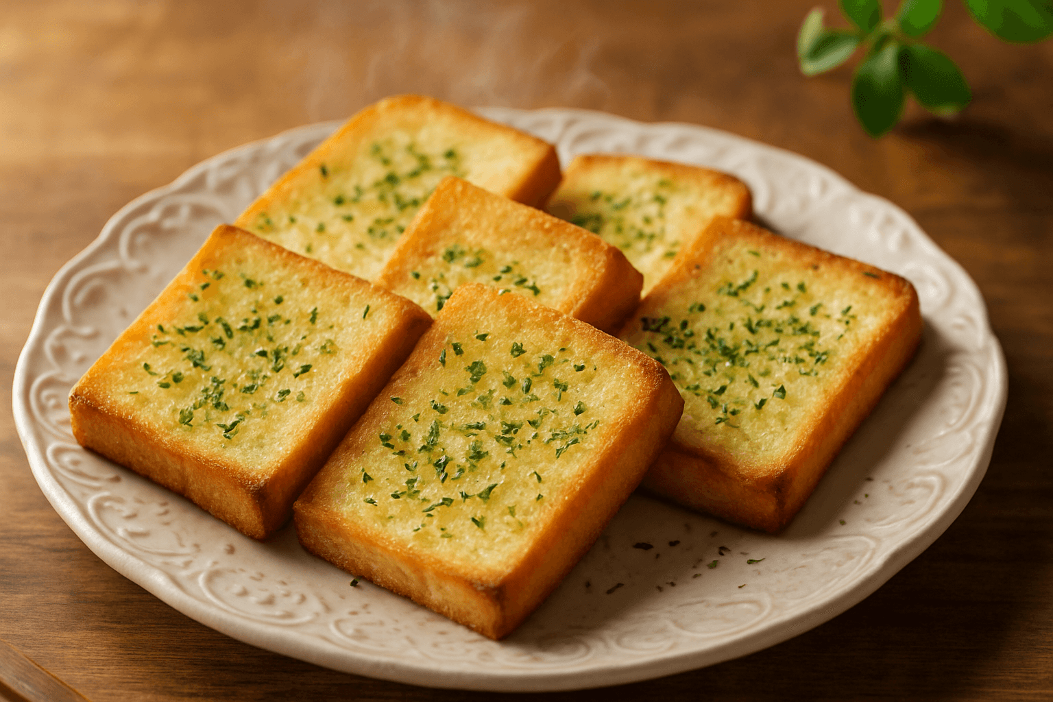 ガーリックトーストの完成写真