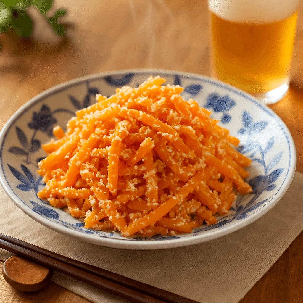 Tarako Ninjin finished dish