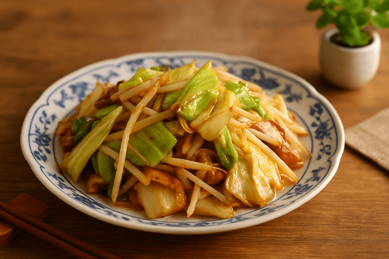 野菜炒めの完成写真