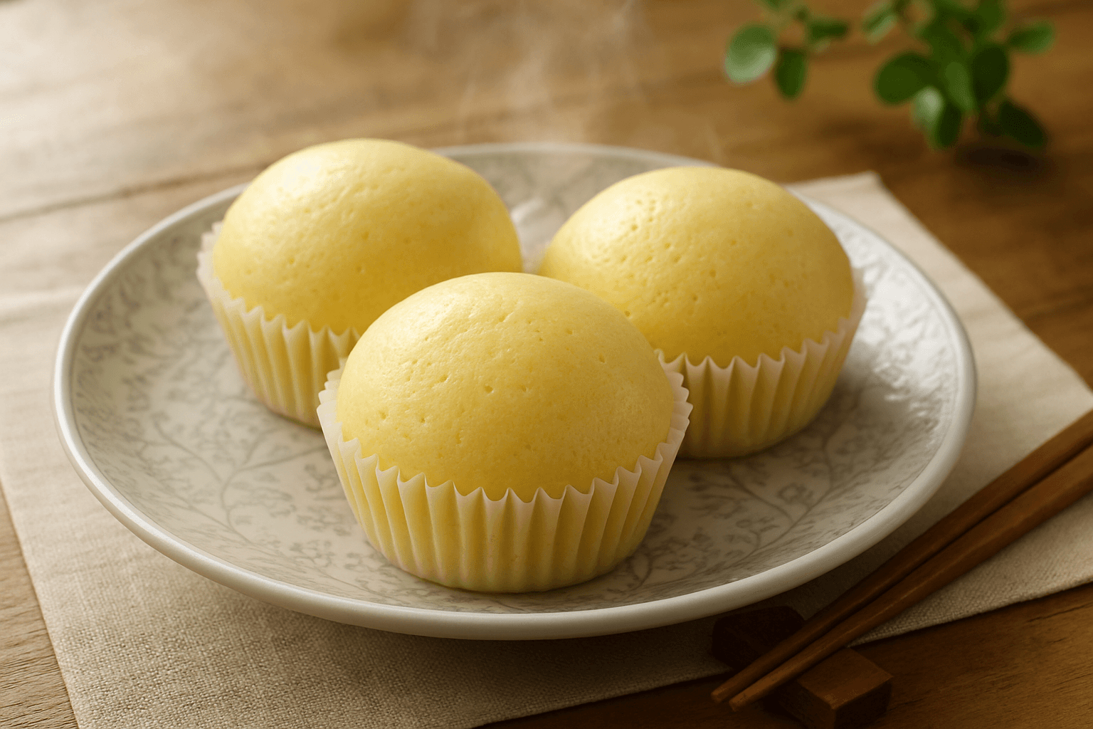 蒸しパンの完成写真