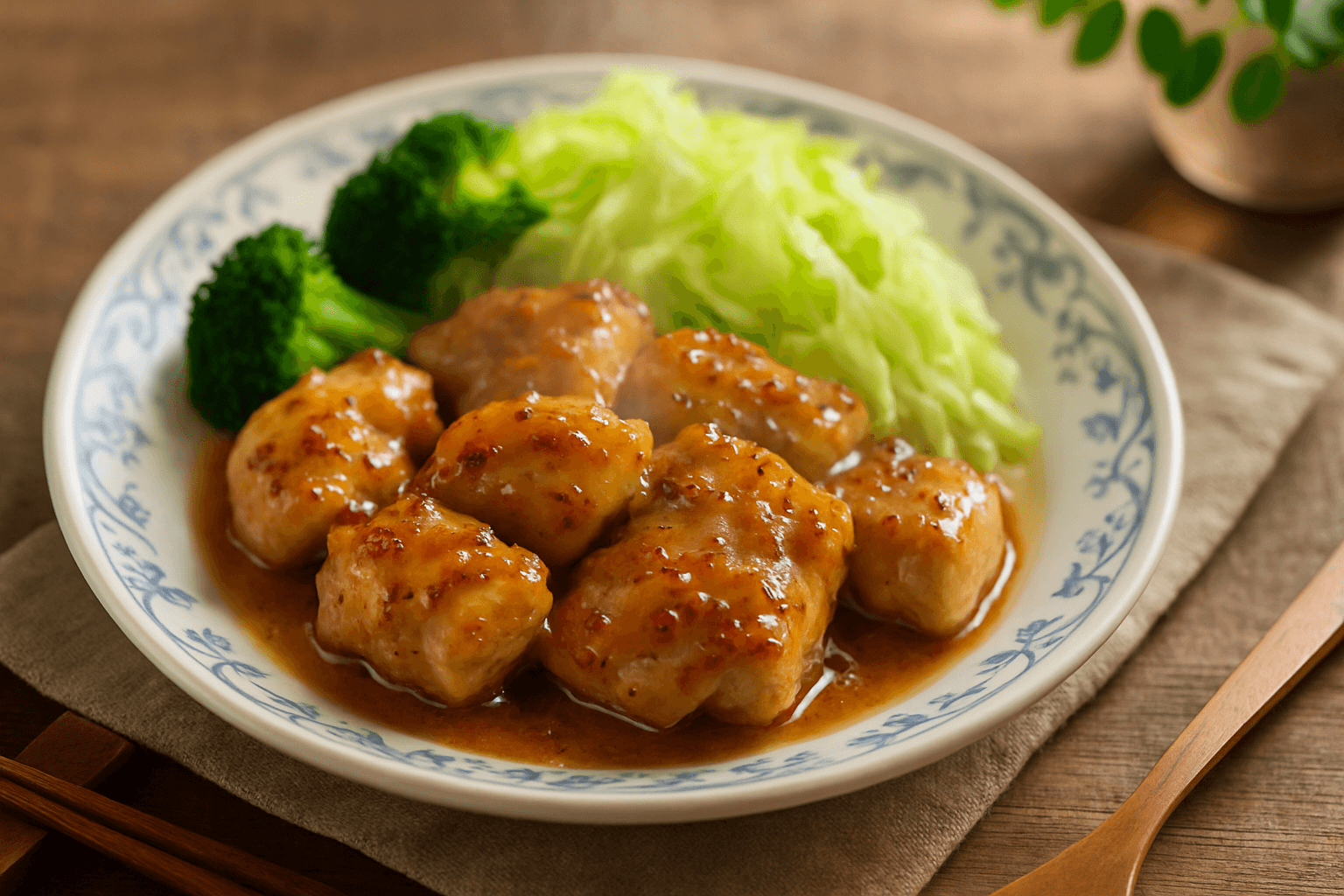 ハチミツマスタードチキンの完成写真