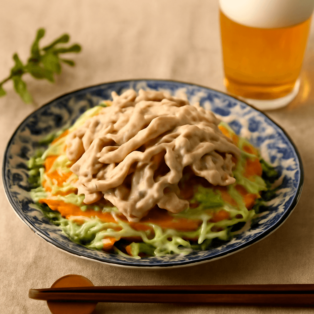 豚しゃぶサラダの完成写真