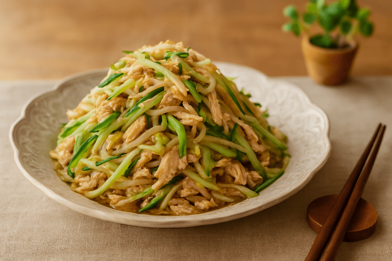 ささみと野菜の中華風サラダの完成写真