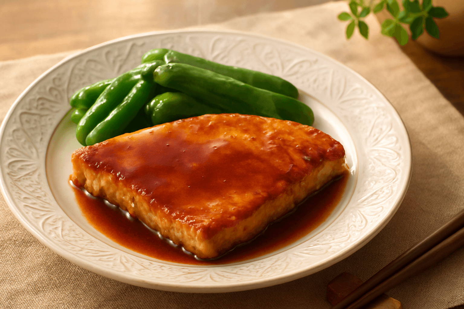 まぐろのバターしょうゆソテーの完成写真