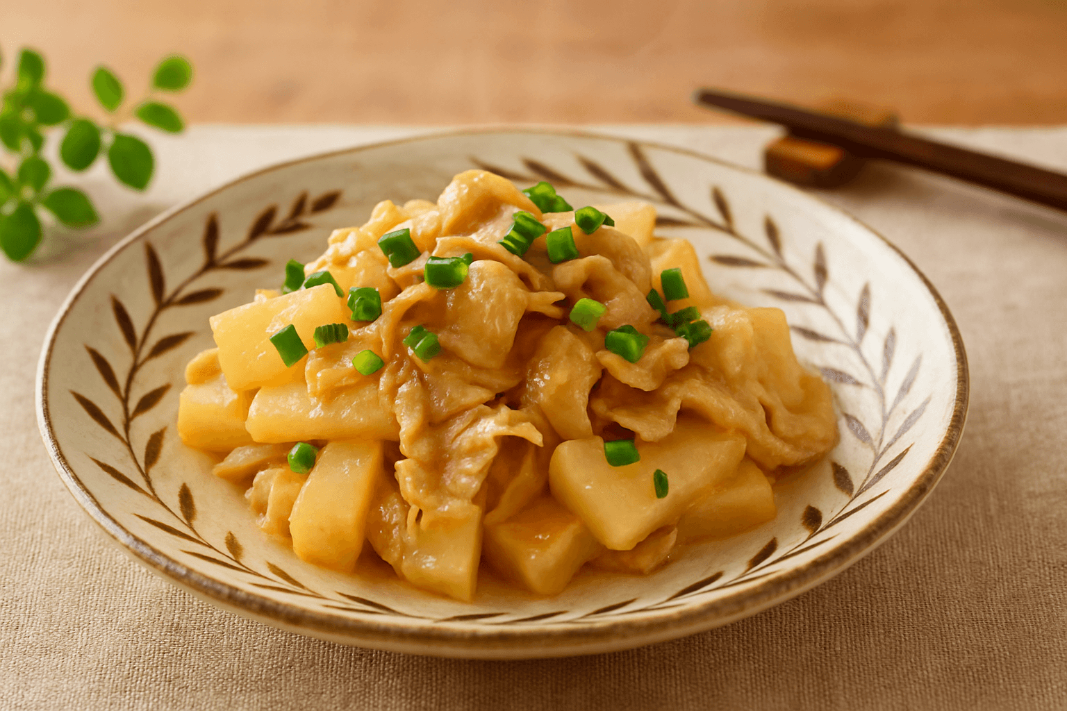 豚バラ大根炒めの完成写真