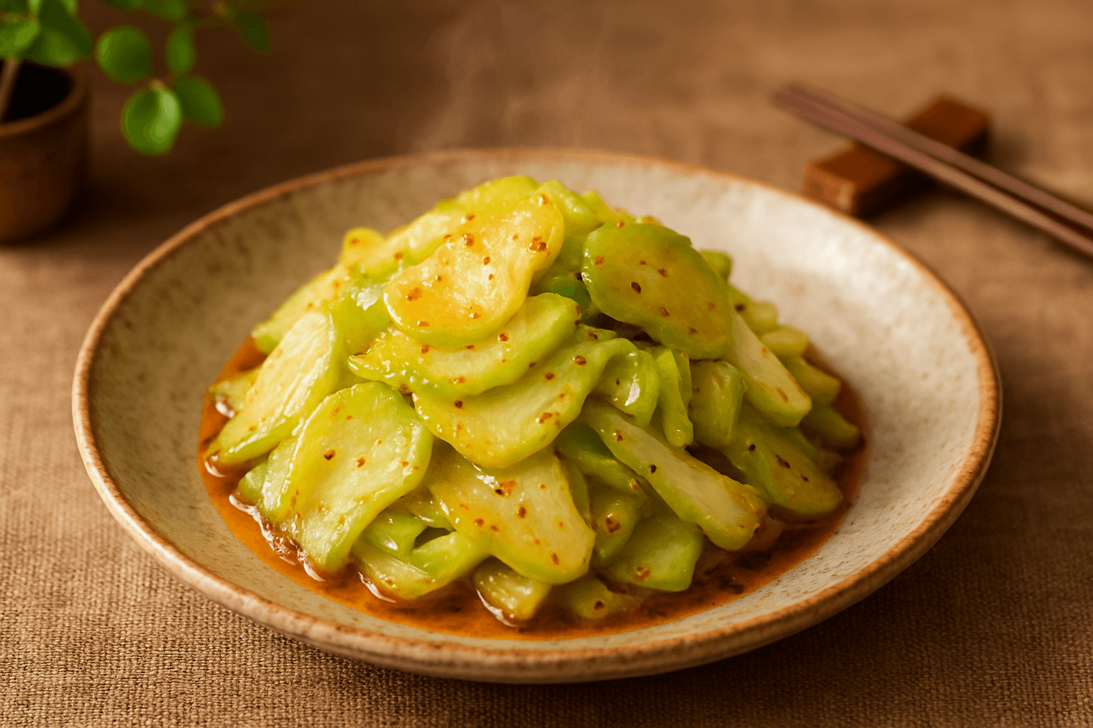 ブロッコリーの茎の和え物の完成写真