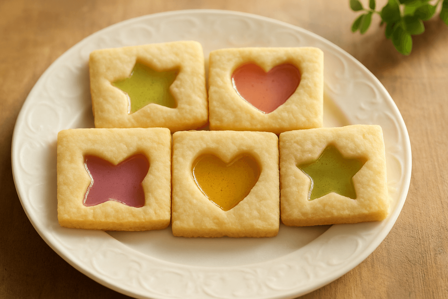 型抜きクッキーの完成写真