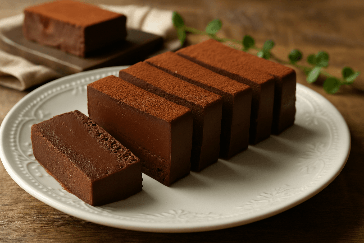 Chocolate Terrine finished dish