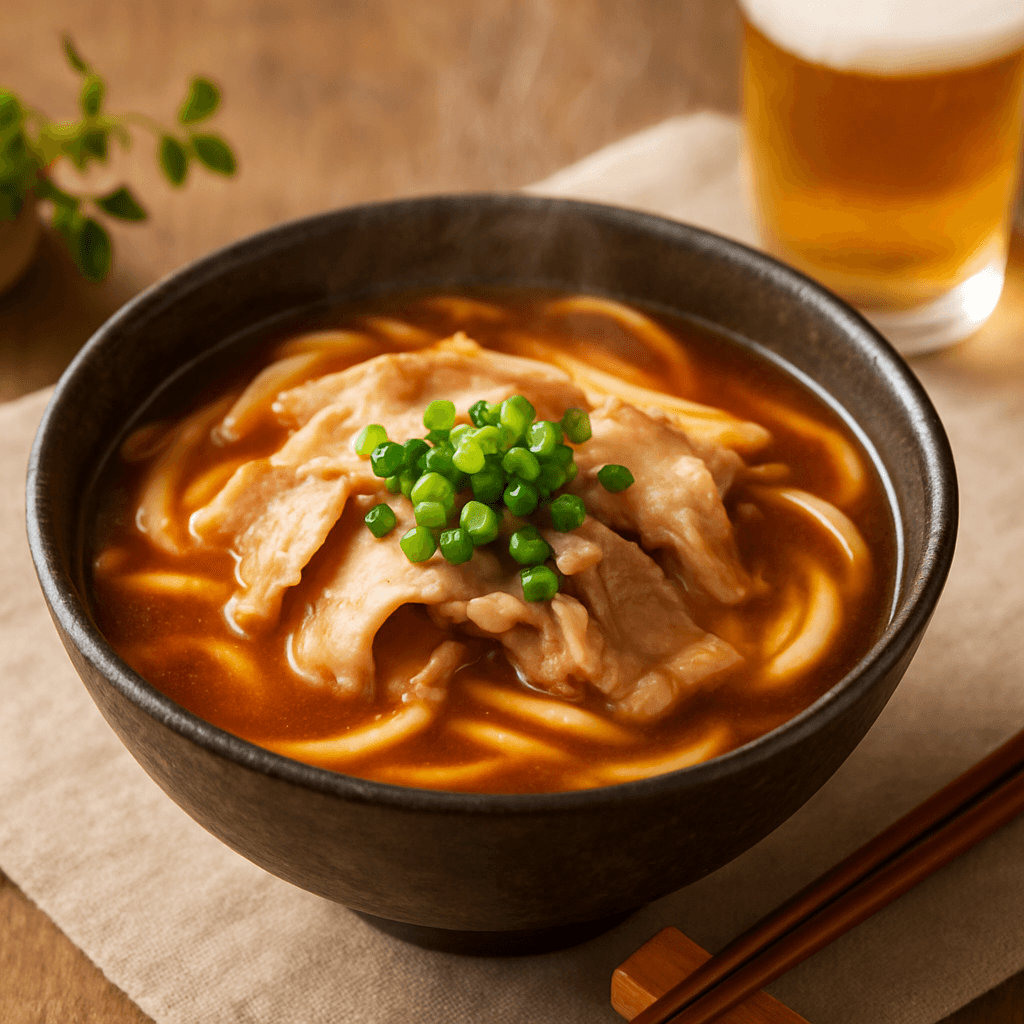 味噌煮込みうどんの完成写真