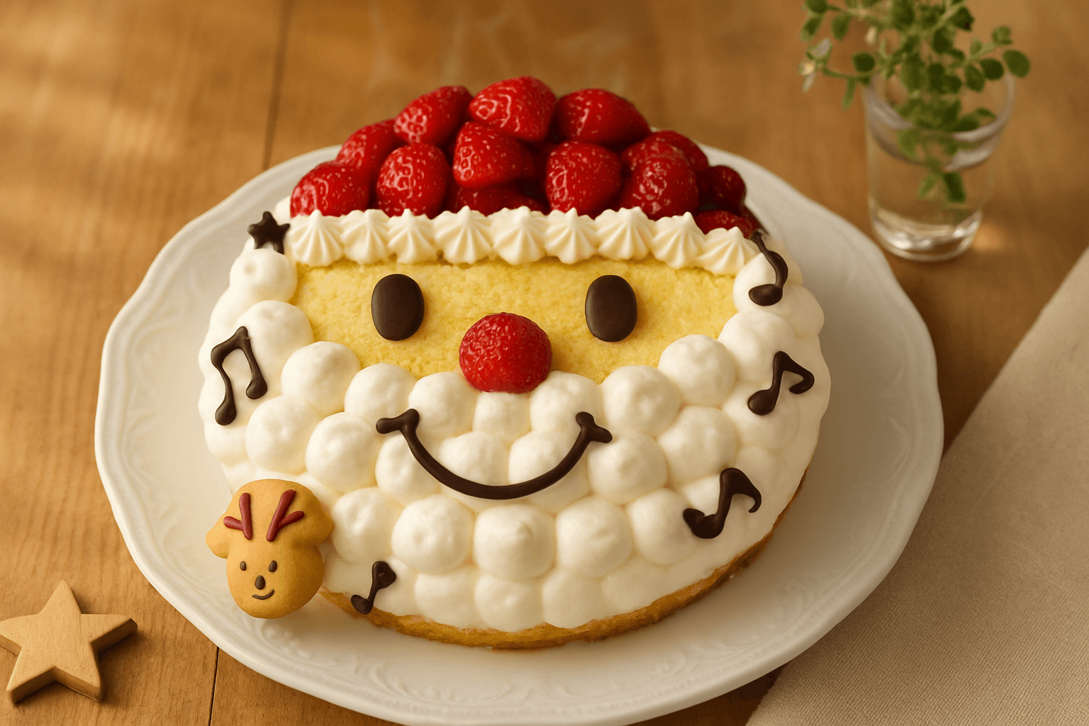 サンタケーキの完成写真