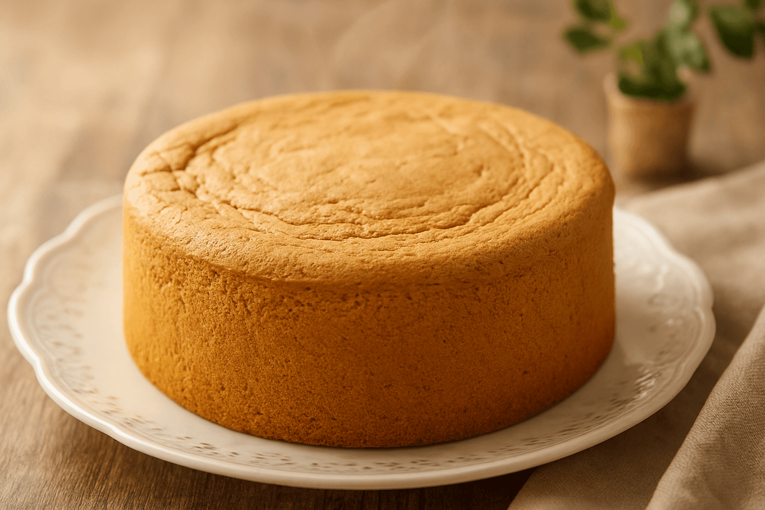 スポンジケーキの完成写真