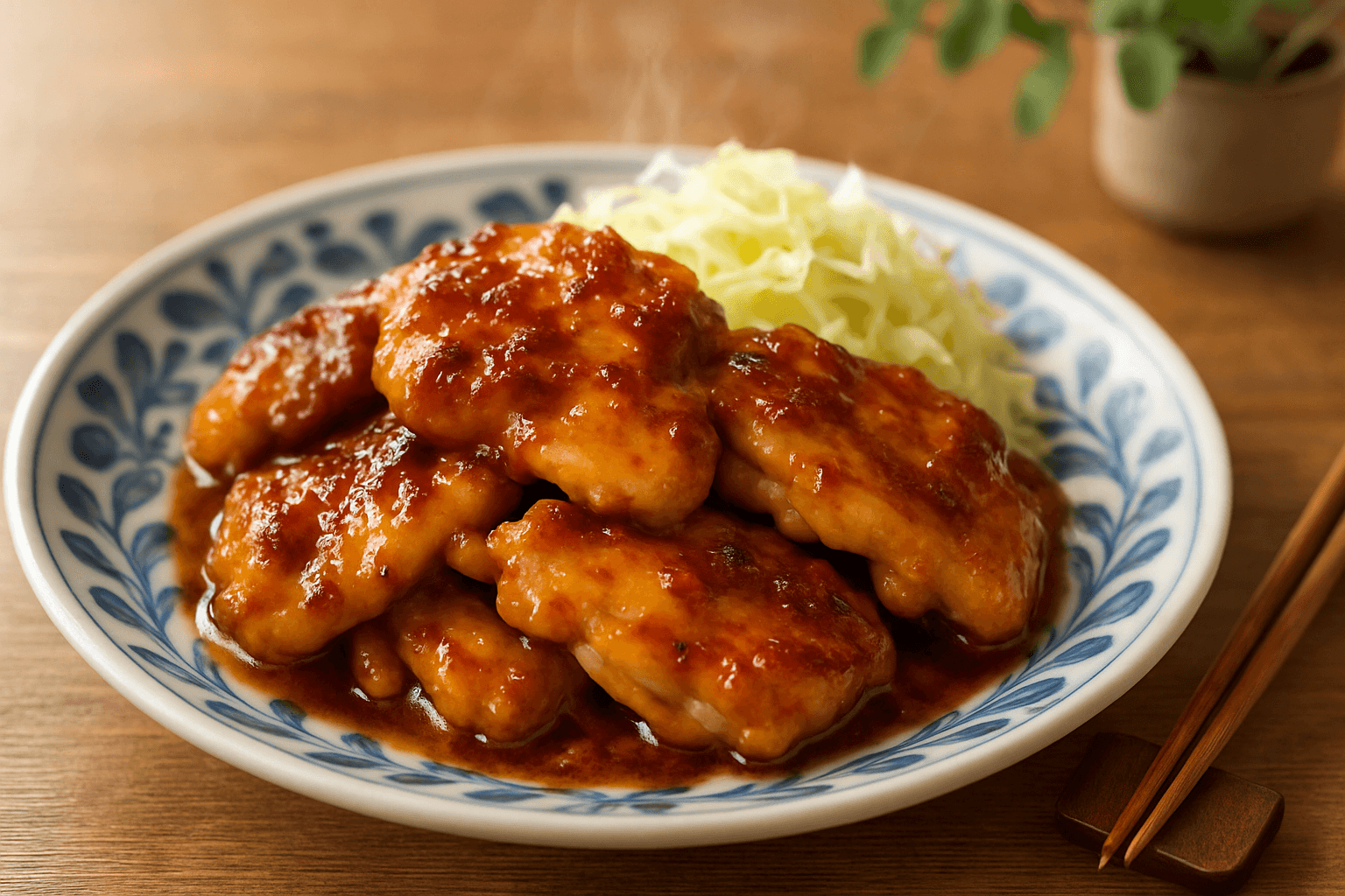 ガーリックバターチキンの完成写真