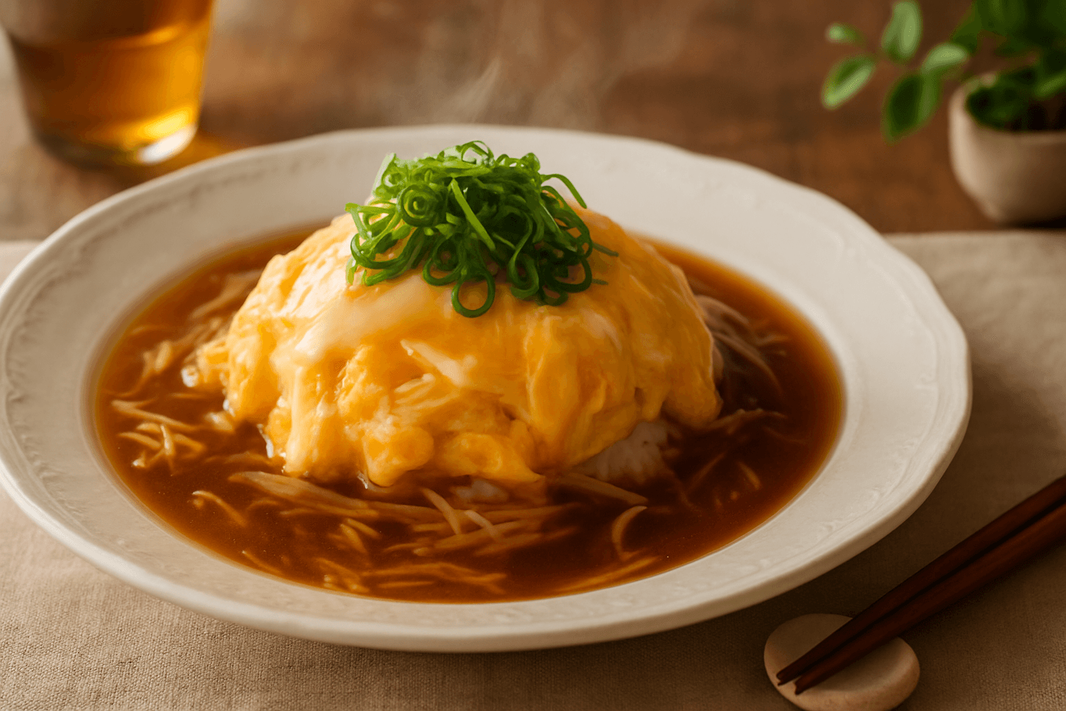 天津飯の完成写真