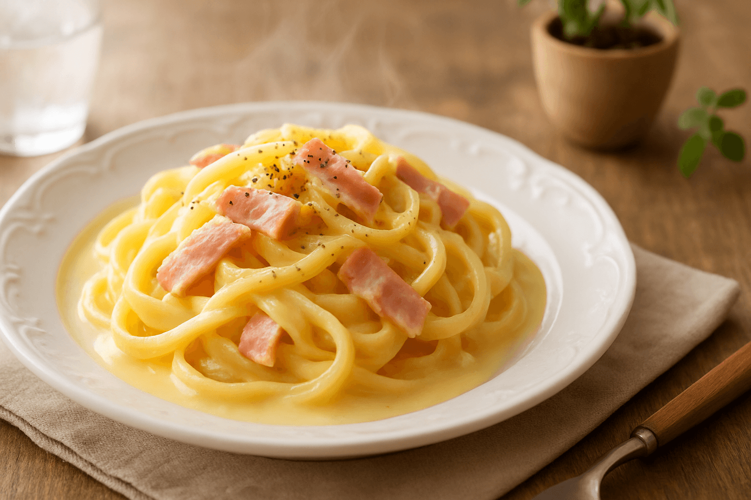 カルボナーラの完成写真