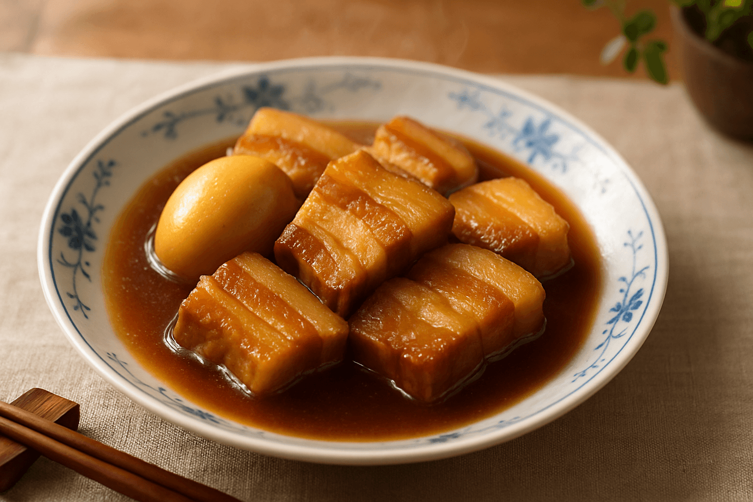 Pork Belly Stew finished dish