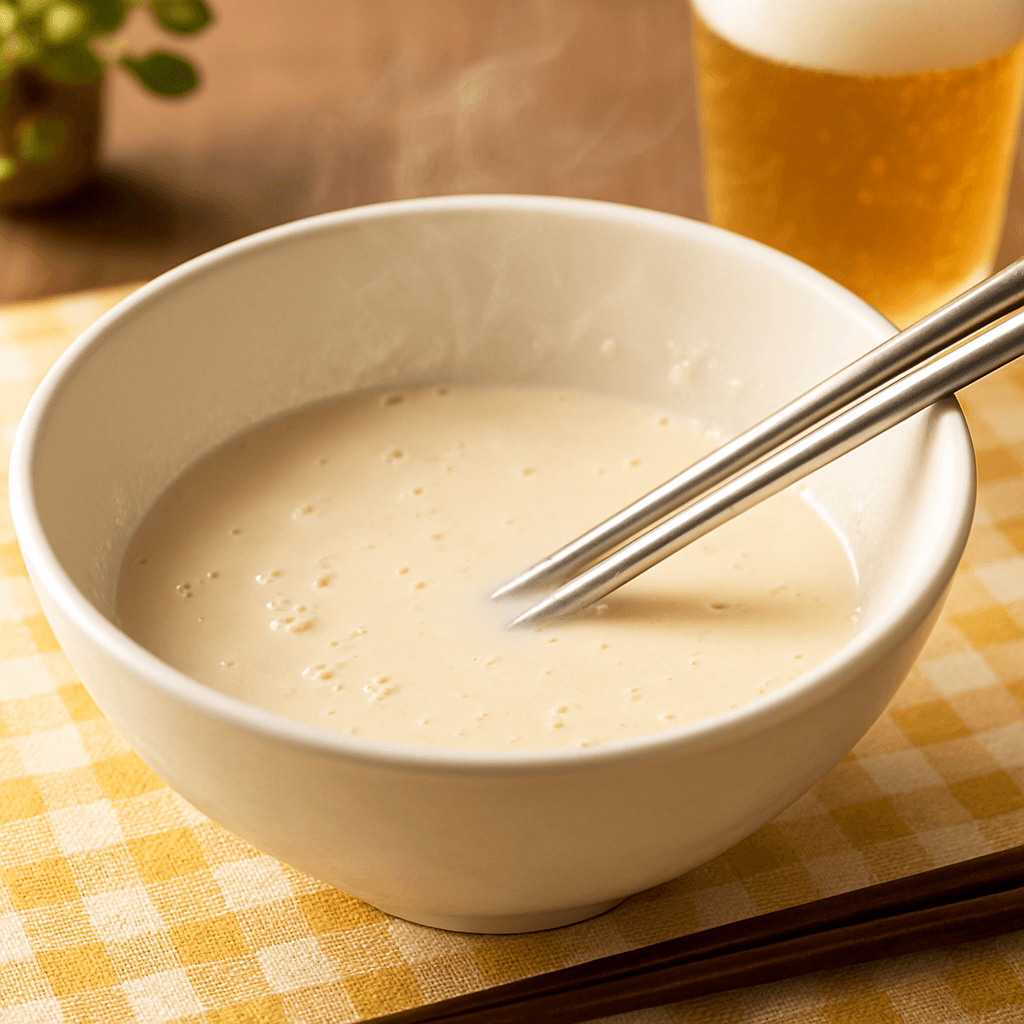 天ぷらの衣の完成写真