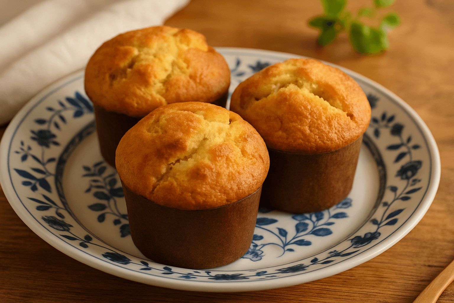 Banana Muffins finished dish