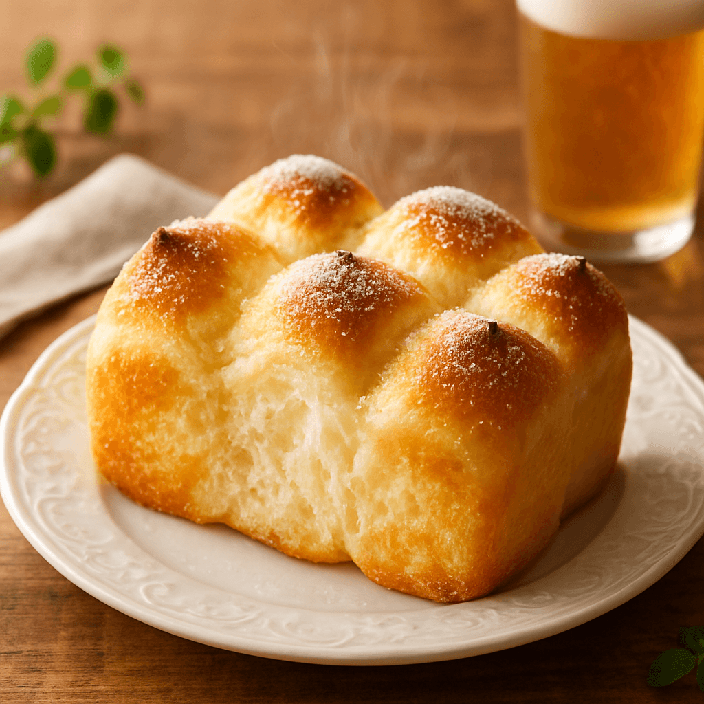 Sugar Butter Pull-Apart Bread finished dish