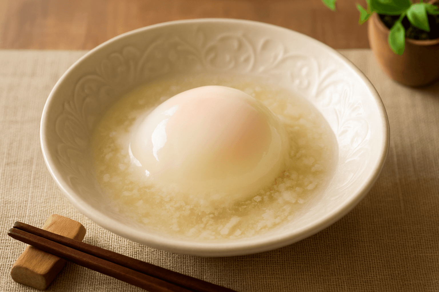 温泉たまごの完成写真