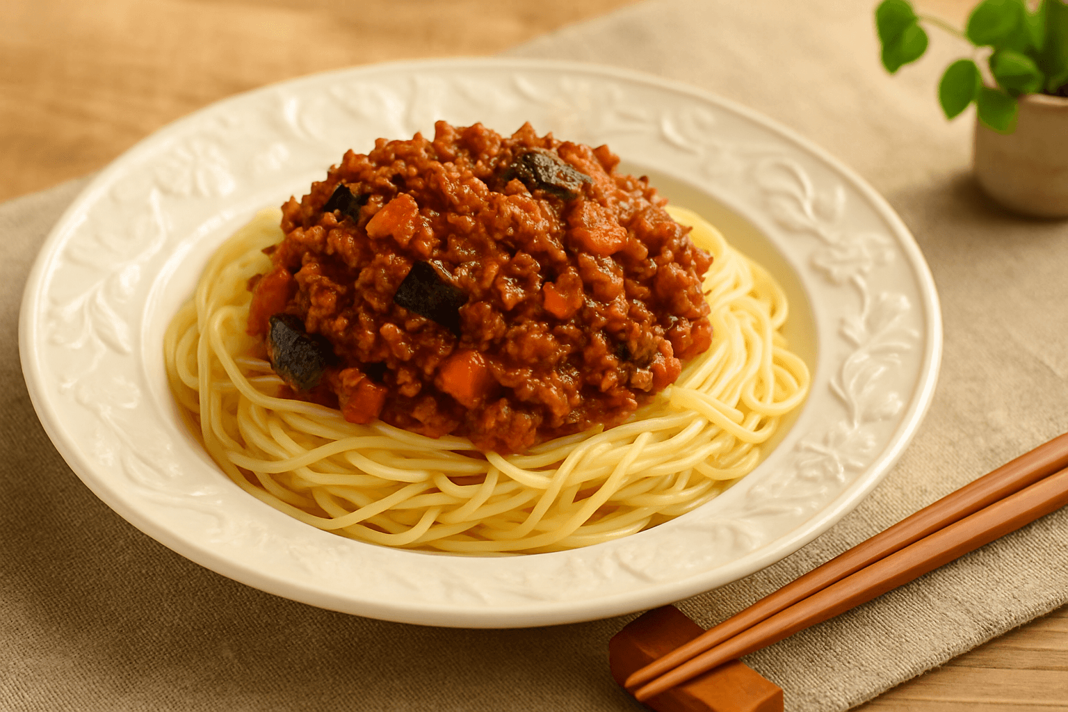 Meat Sauce finished dish