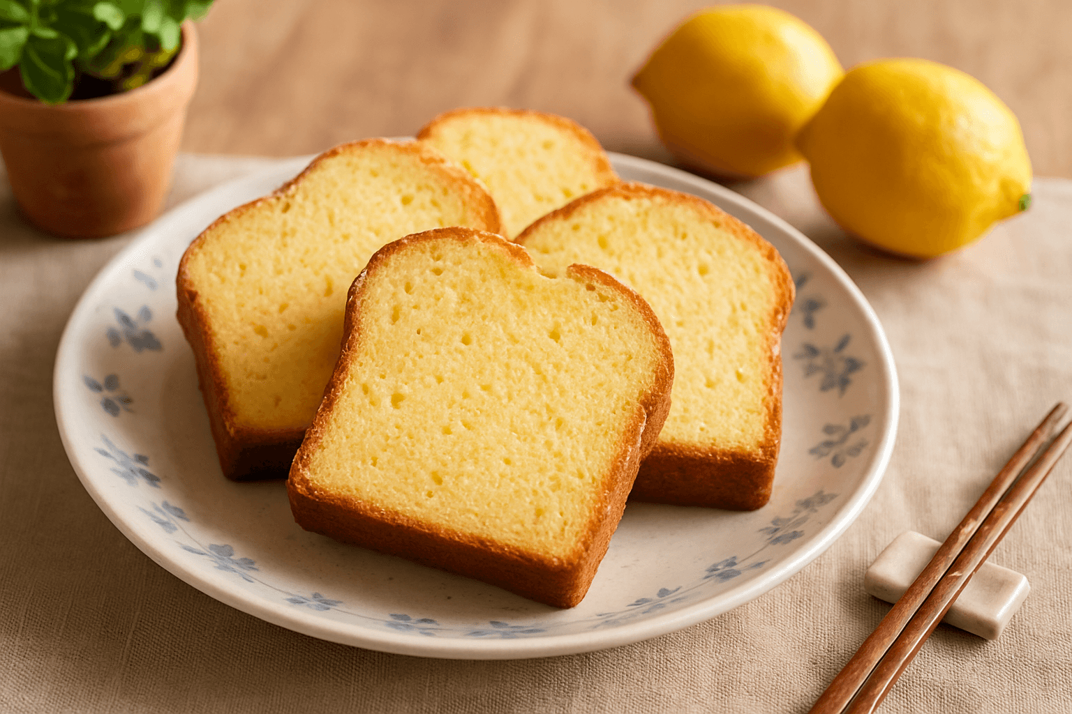 Quatre-quarts finished dish