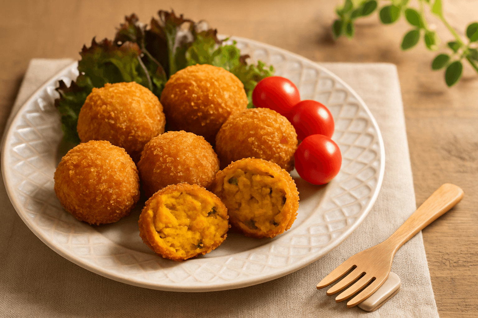 かぼちゃコロッケの完成写真