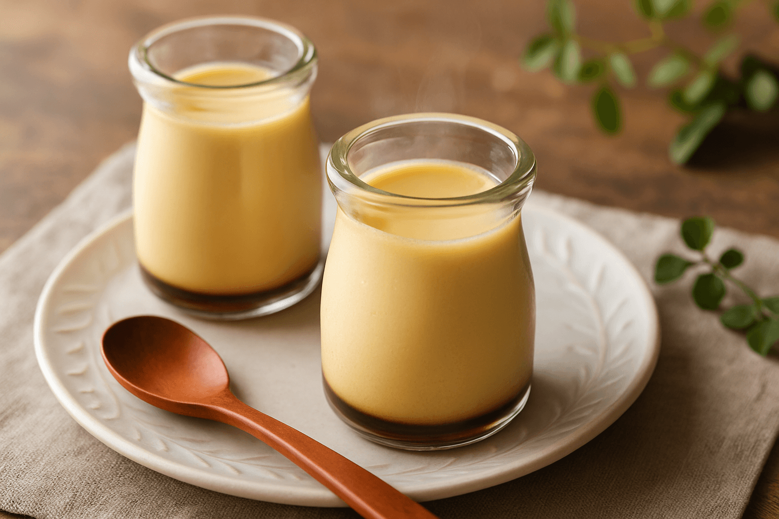 Custard Pudding finished dish