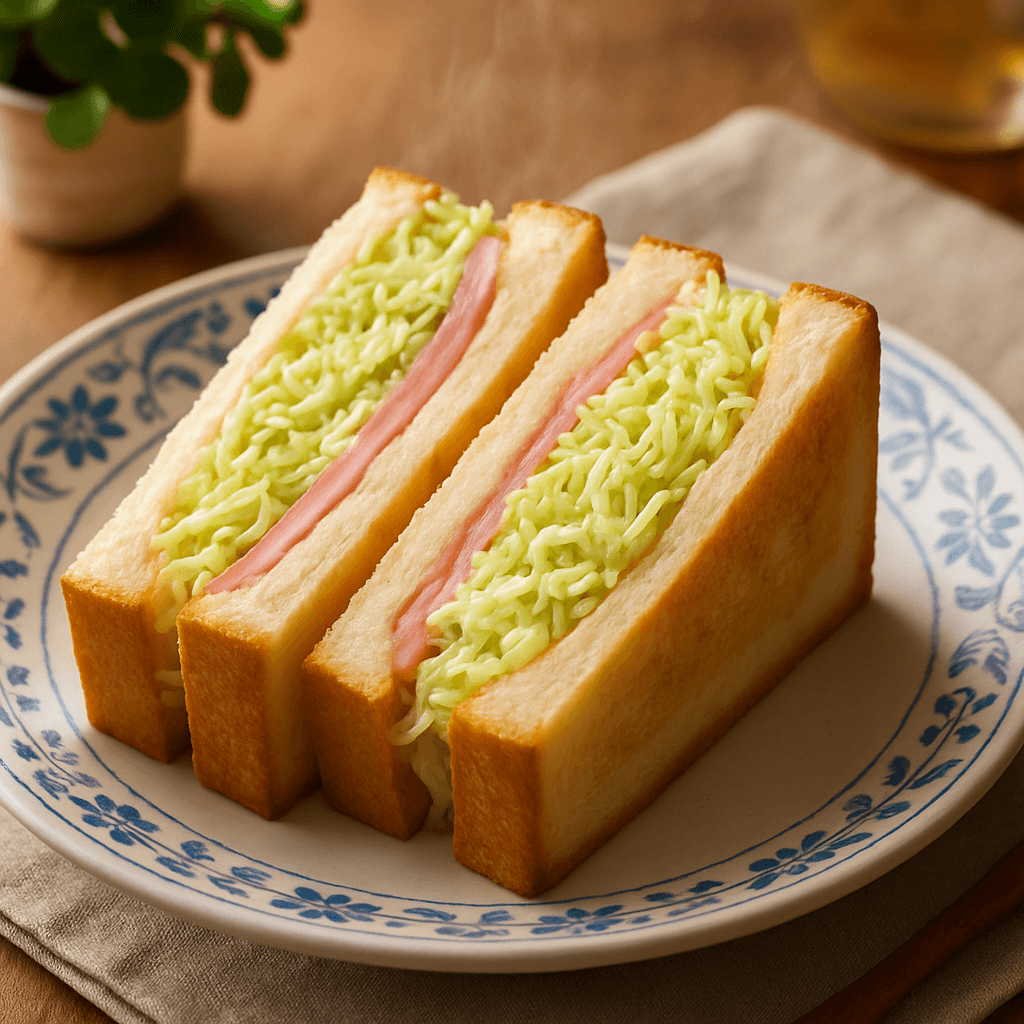 Cabbage Sandwich finished dish