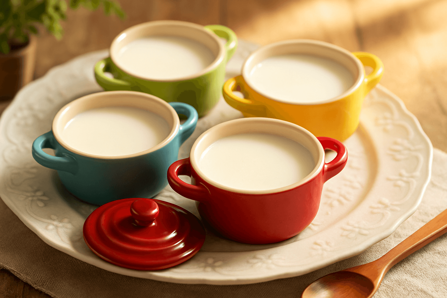 牛乳プリンの完成写真