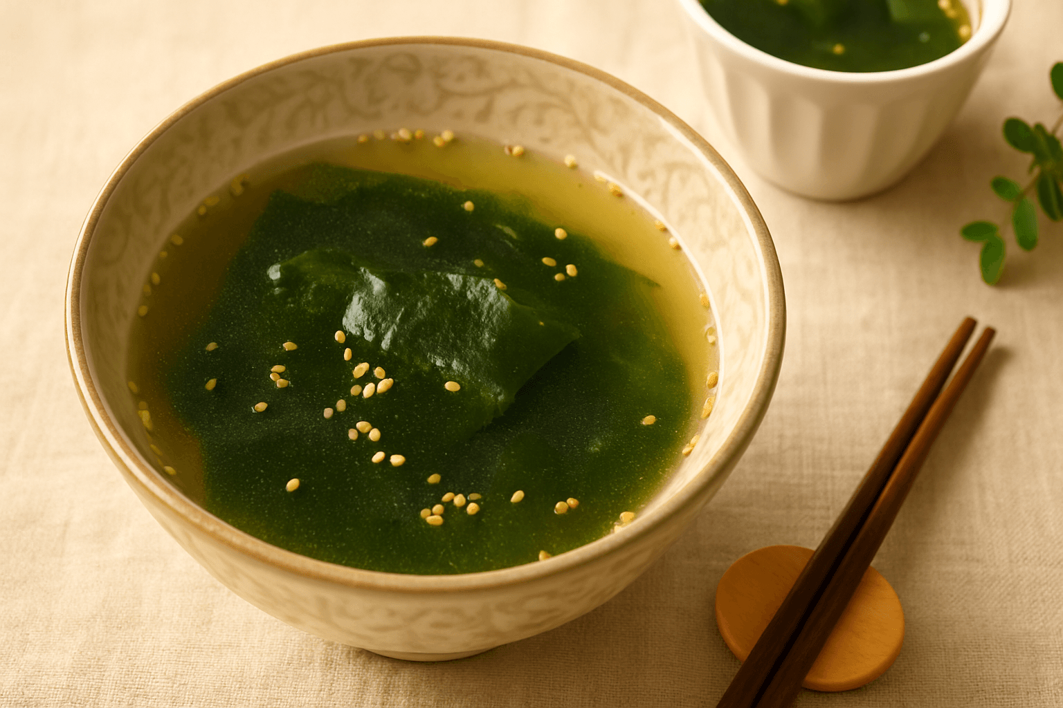 Wakame Soup finished dish